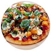 GRILLED VEGETABLE AND FETA PIZZA